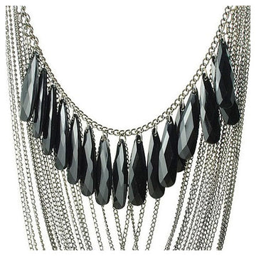 Multi Layer Necklace Black